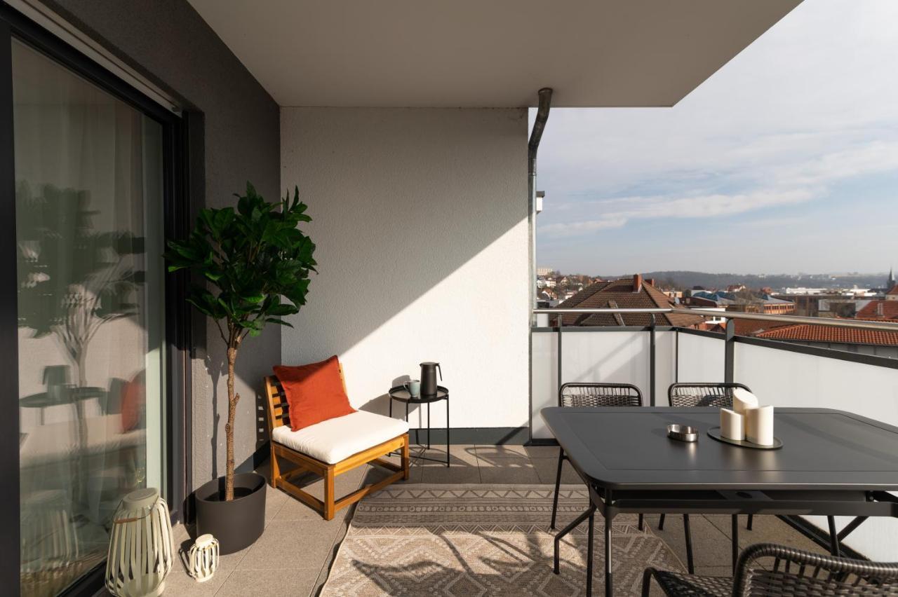 Dwellstay - Modernes Apartment I 55Qm I 2 Zimmer I Kueche I Bad I Terrasse I Tv I Wlan บัดแฮร์สเฟลด์ ภายนอก รูปภาพ