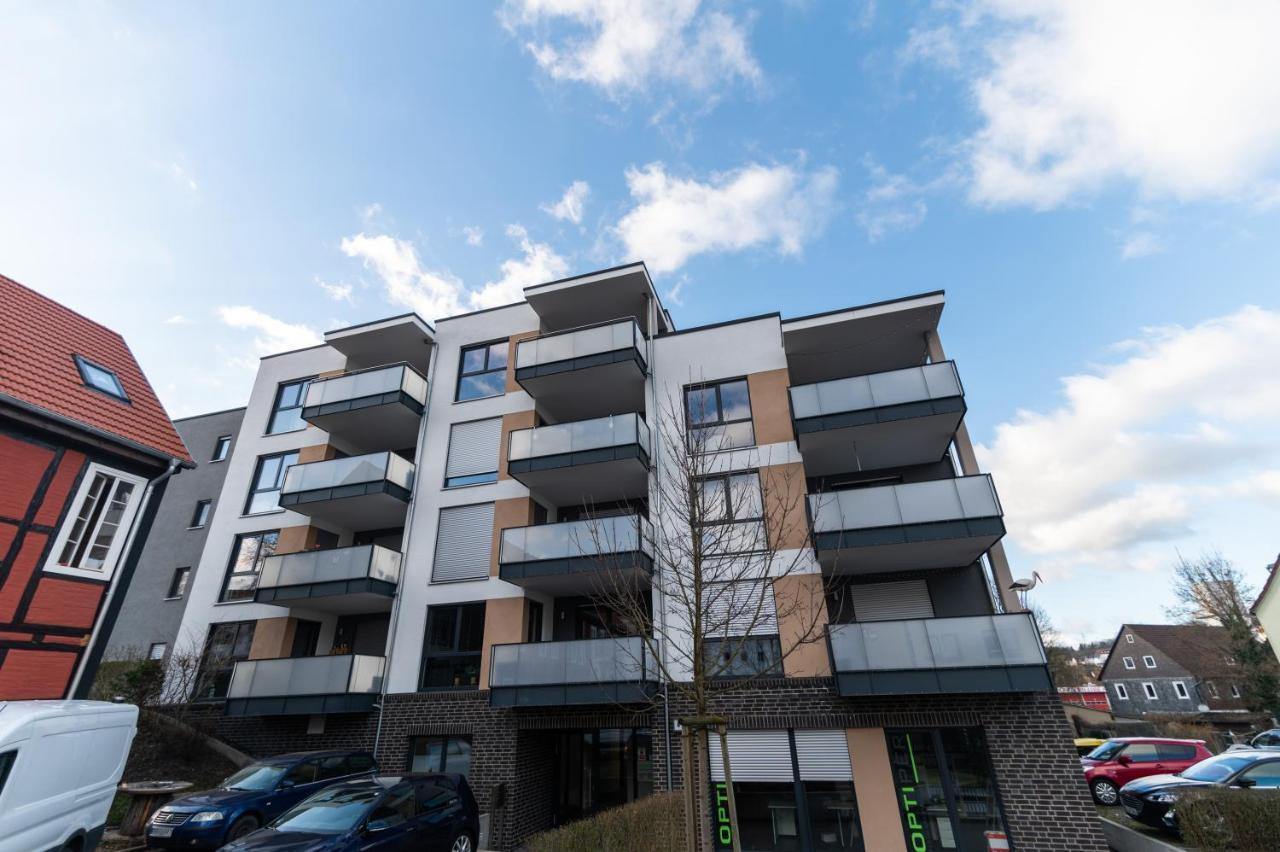 Dwellstay - Modernes Apartment I 55Qm I 2 Zimmer I Kueche I Bad I Terrasse I Tv I Wlan บัดแฮร์สเฟลด์ ภายนอก รูปภาพ